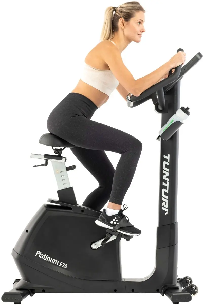 Tunturi Platinum E20 Hometrainer - 48 Weerstandsniveaus - Zwart/Zilver