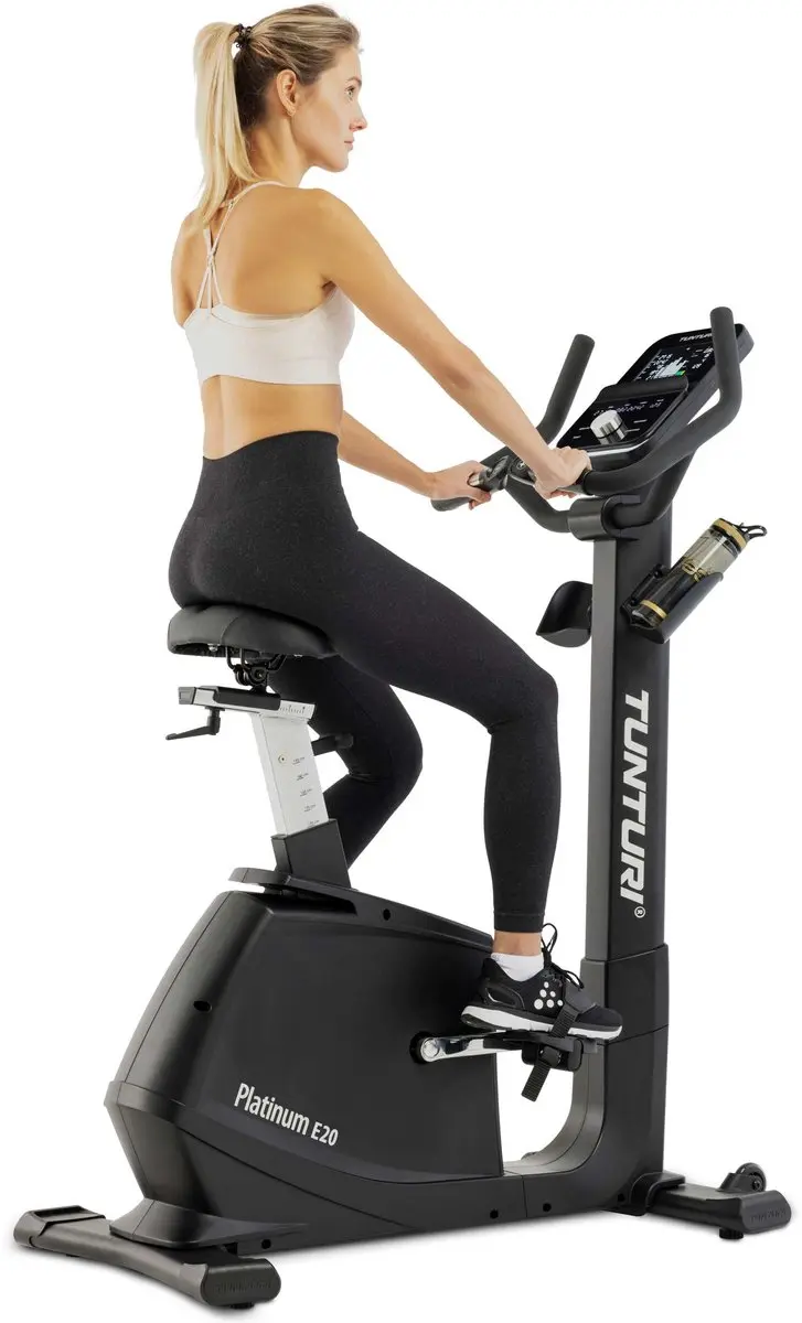 Tunturi Platinum E20 Hometrainer - 48 Weerstandsniveaus - Zwart/Zilver