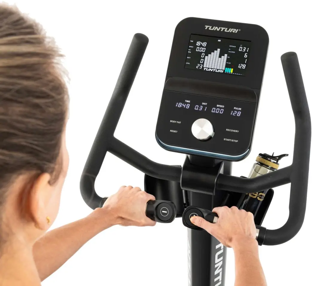 Tunturi Platinum E20 Hometrainer - 48 Weerstandsniveaus - Zwart/Zilver