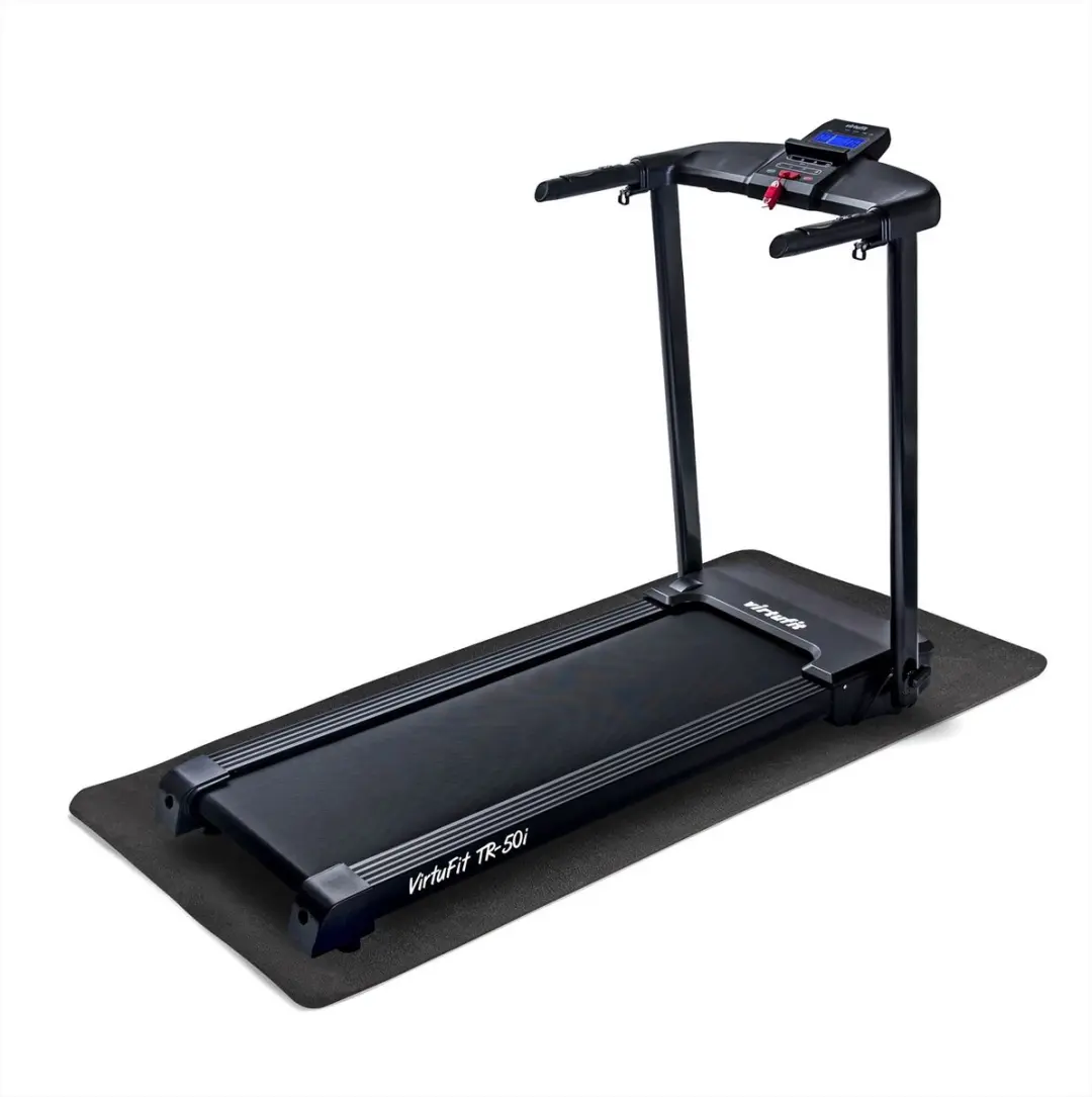 Virtufit Universele Vloermat 200x90cm - 0,7cm Zwart
