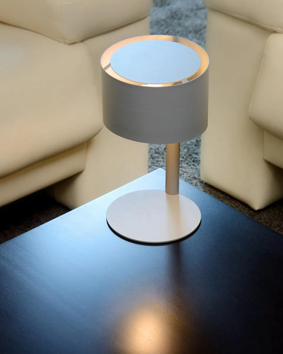 Lucide KNULLE Tafellamp Ø15cm - Grijs