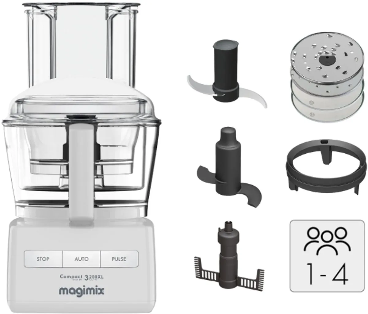 Magimix CS 3200 XL Foodprocessor - 650W - Wit