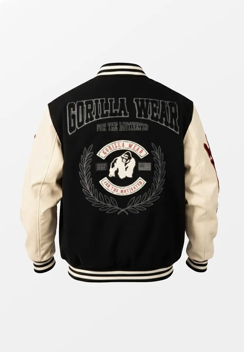 Gorilla Wear Saint Louis Varsity Jacket S - Zwart