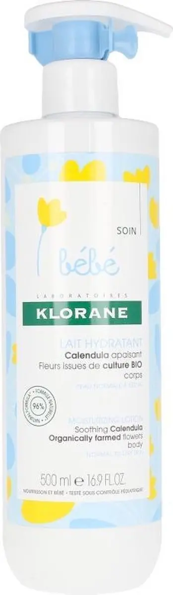 Klorane Hydraterende Ontspannende Baby Crème 500ml - afbeelding 6 van 6