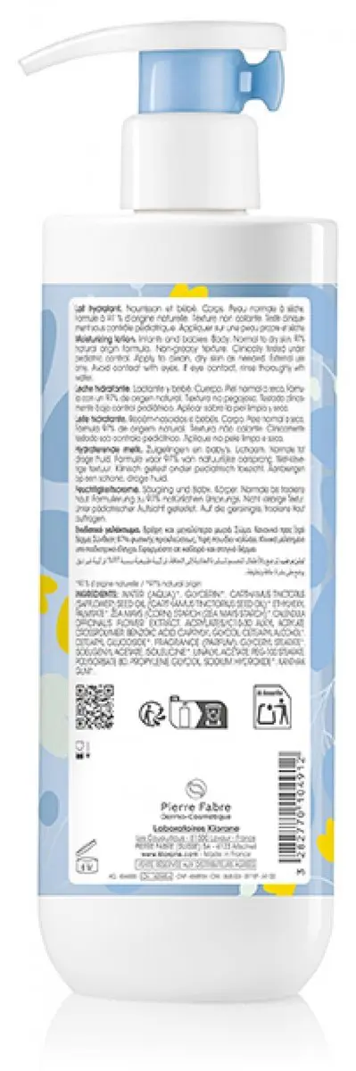 Klorane Hydraterende Ontspannende Baby Crème 500ml