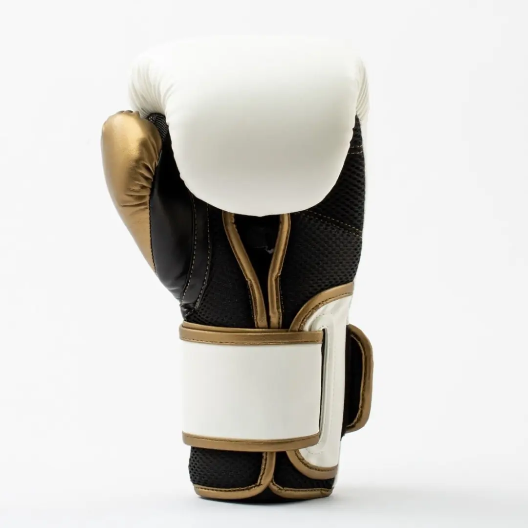 Everlast Powerlock 2R Training Handschoenen 10 oz - Wit/Goud