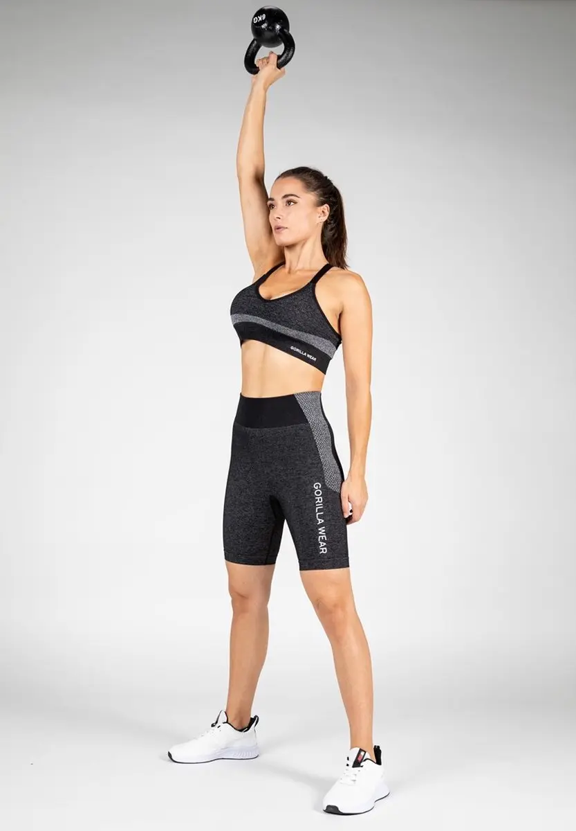 Gorilla Wear Selah Seamless Sportbeha - Zwart - S/M