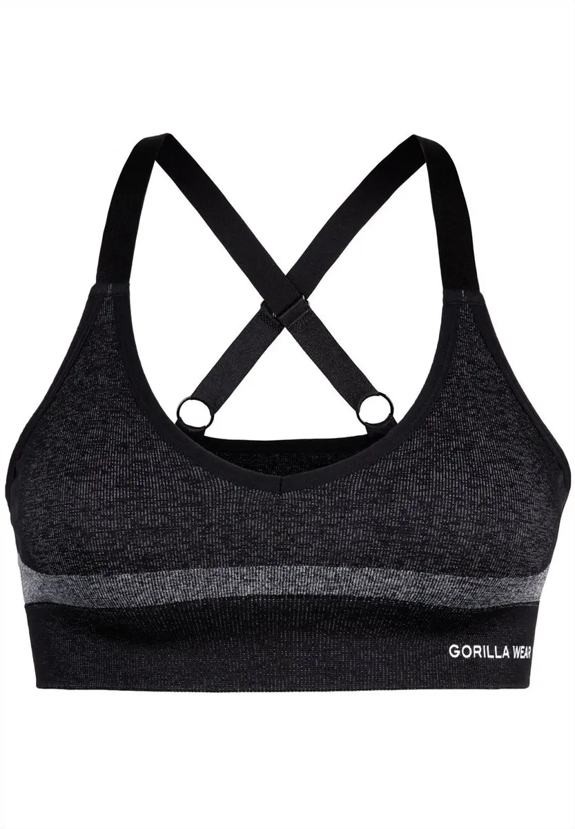 Gorilla Wear Selah Seamless Sportbeha - Zwart - S/M