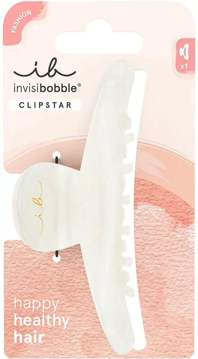 Invisibobble Clipstar L Clawdia Tortoise - Wit - afbeelding 6 van 6