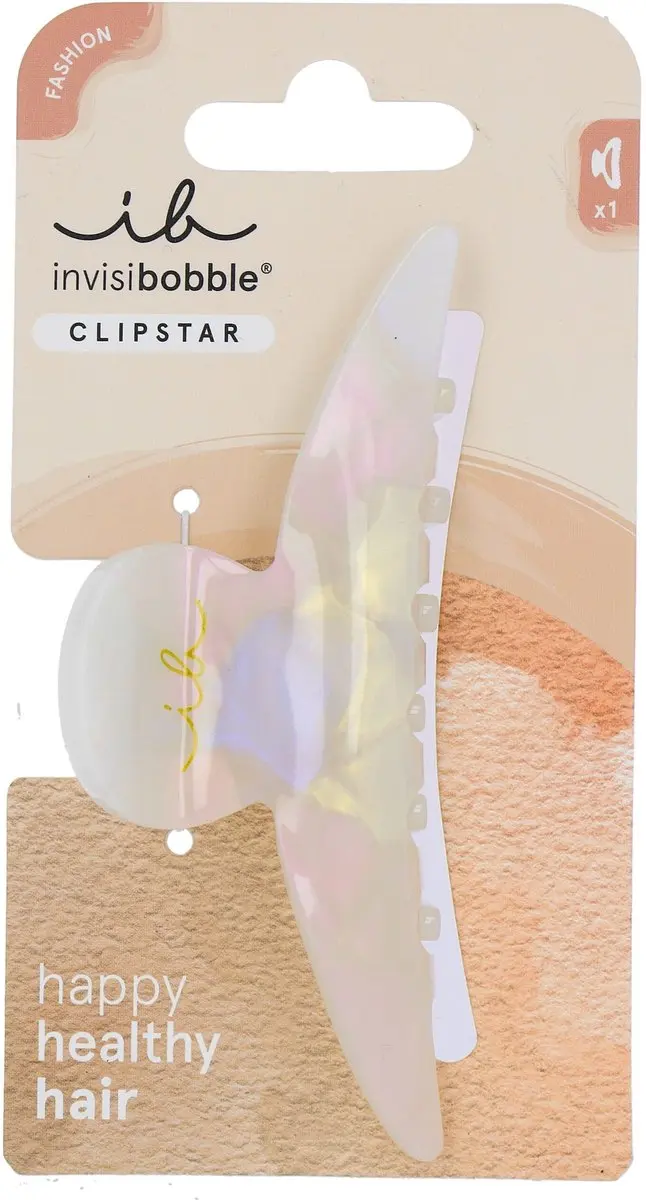 Invisibobble Clipstar L Clawdia Tortoise - Wit