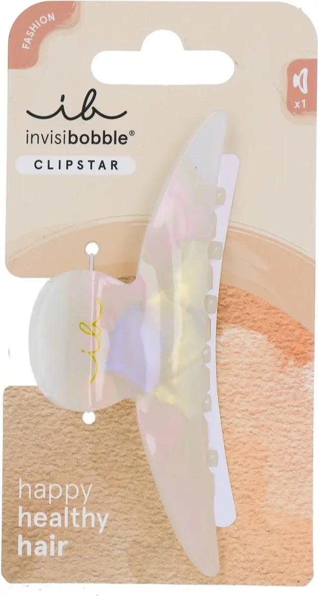 Invisibobble Clipstar L Clawdia Tortoise - Wit