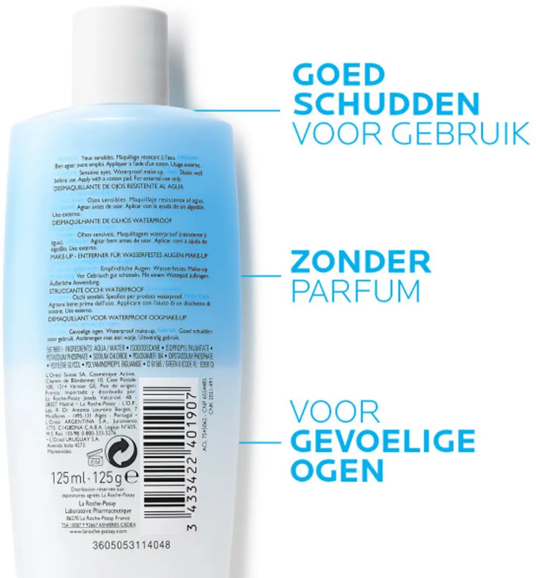 La Roche-Posay Respectissime Oogmake-up Reiniger 125ml