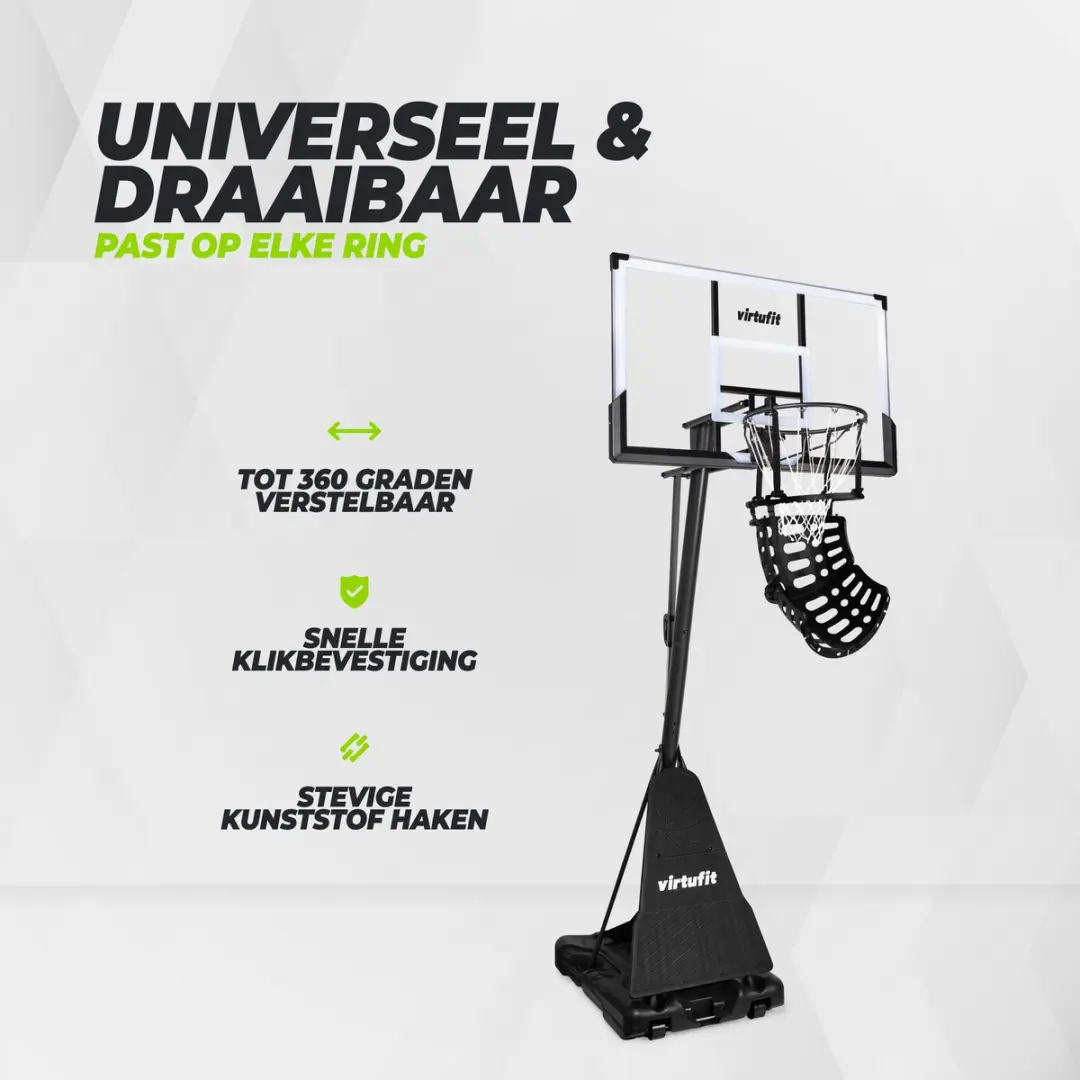 Virtufit Basketbal Return Systeem 180° - Zwart