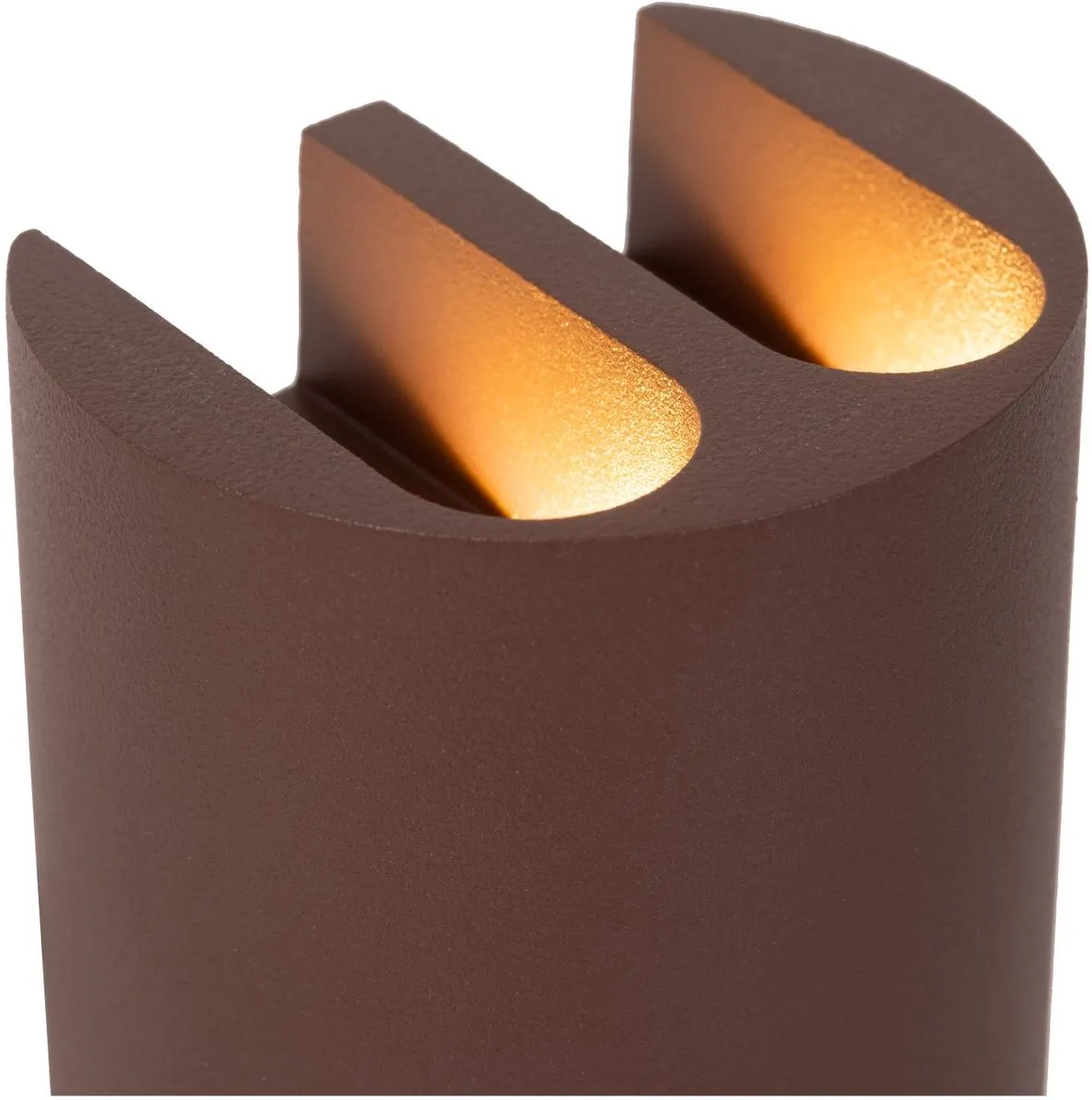 Lucide YORK Wandspot - 4x1,2W 2700K - Roestbruin