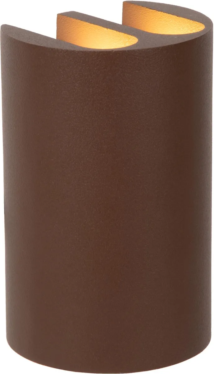 Lucide YORK Wandspot - 4x1,2W 2700K - Roestbruin