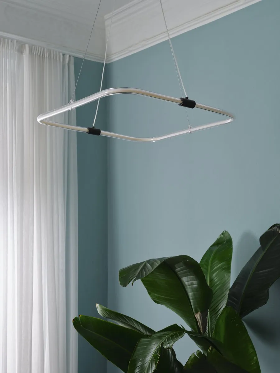 LEDVANCE Decor Tetragon Hanglamp 18W 2000lm - Donkergrijs