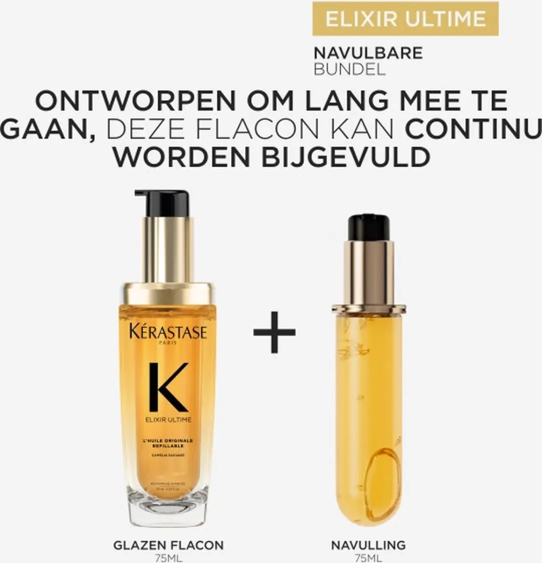 Kérastase Elixir Ultime Haarolie Navulling 75ml - Camelia & Arganolie