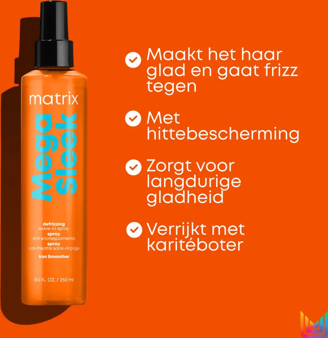 Matrix Mega Sleek Iron Smoother Gladmakende Spray 250ml