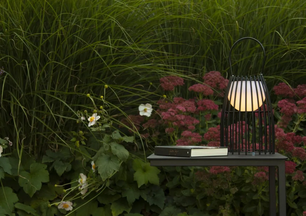 Lucide FJARA Oplaadbare Tafellamp - Ø17,5cm LED 3000K - Zwart