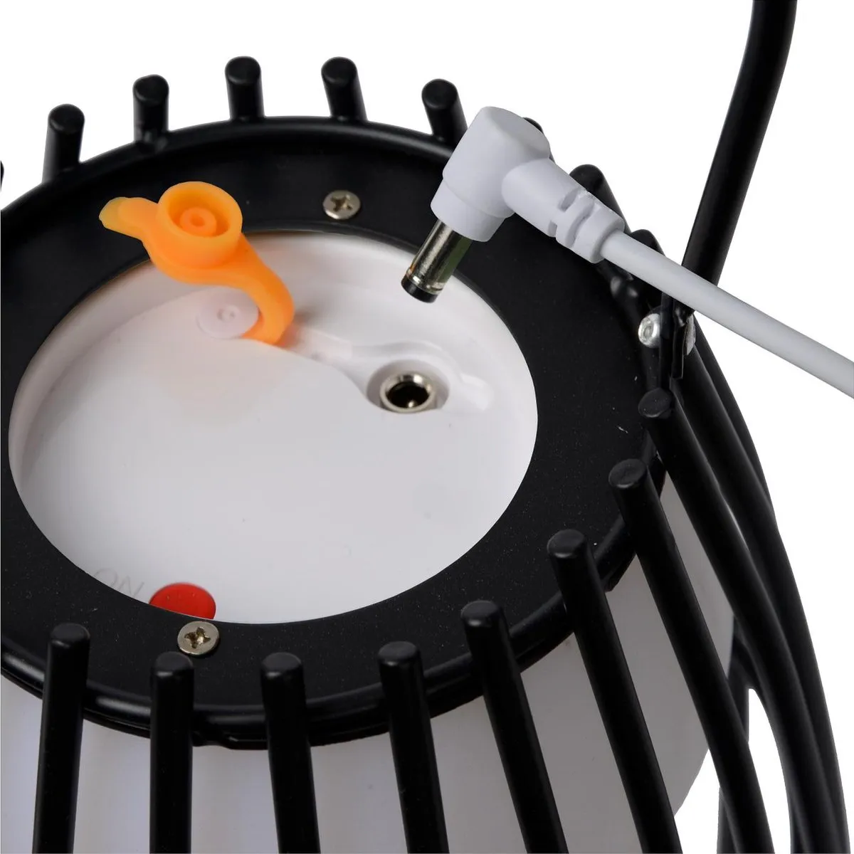 Lucide FJARA Oplaadbare Tafellamp - Ø17,5cm LED 3000K - Zwart