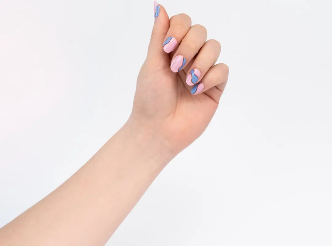 Herome Nail Wraps Pastel Waves Nagelstickers - 20 Stuks