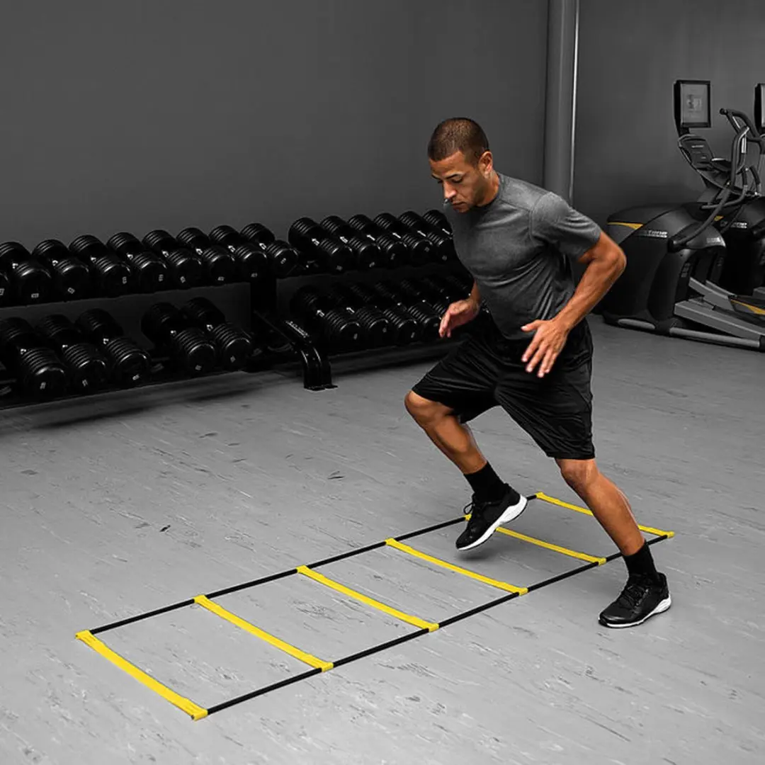 Sklz Elevation Ladder 2-in-1 - Agility Ladder & Horden - Zwart/Geel