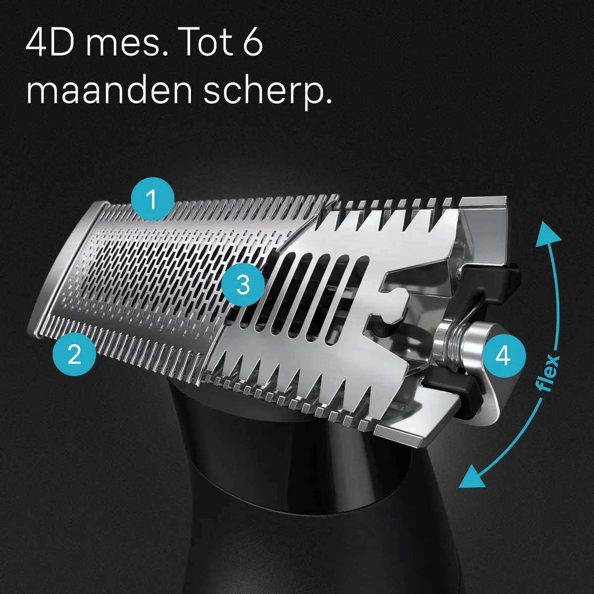 Braun XT20 Scheerkop - Vervangend Scheerblad - Zwart