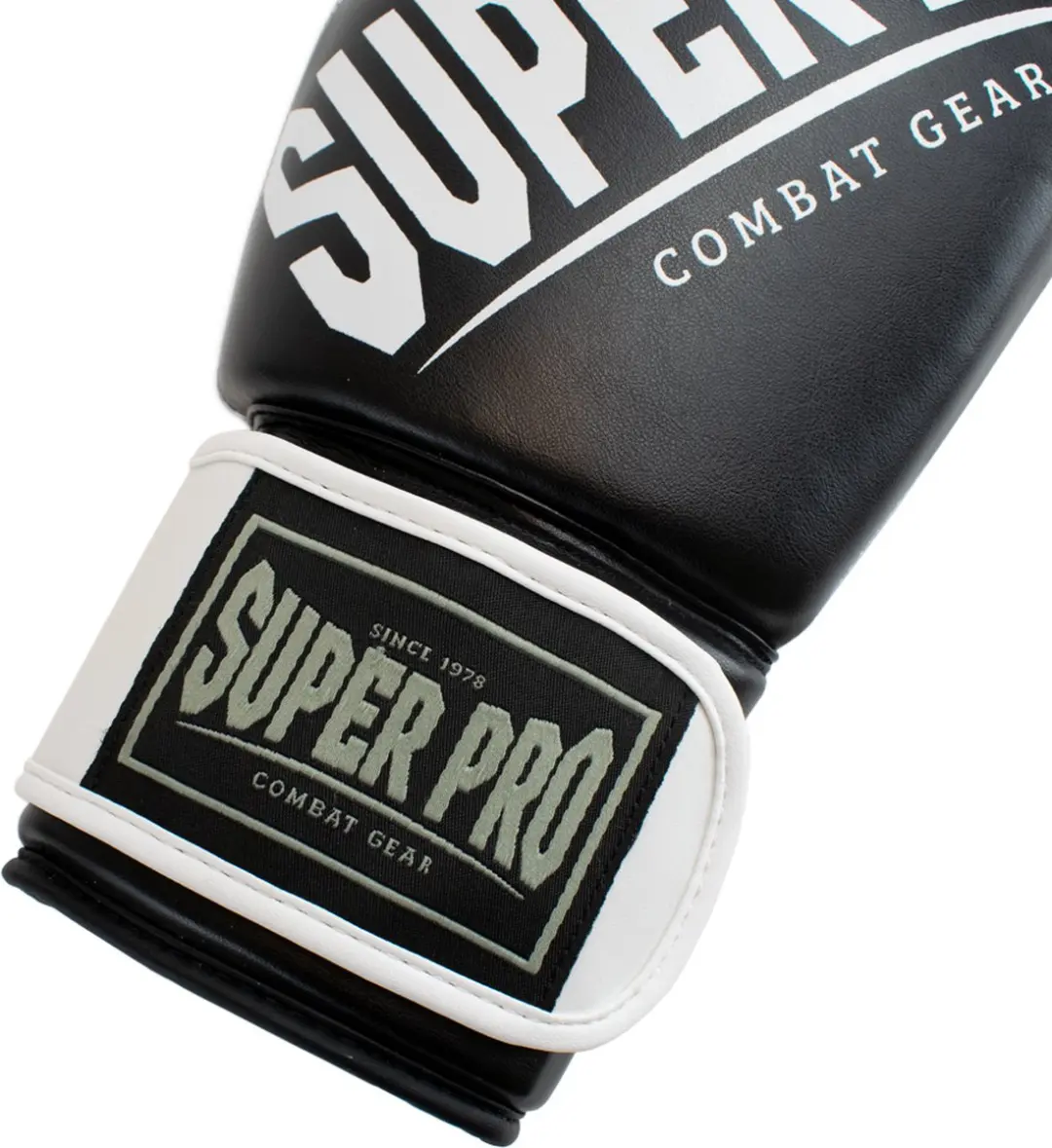Super Pro Combat Gear Rebel Bokshandschoenen 14oz - Zwart/Grijs/Wit