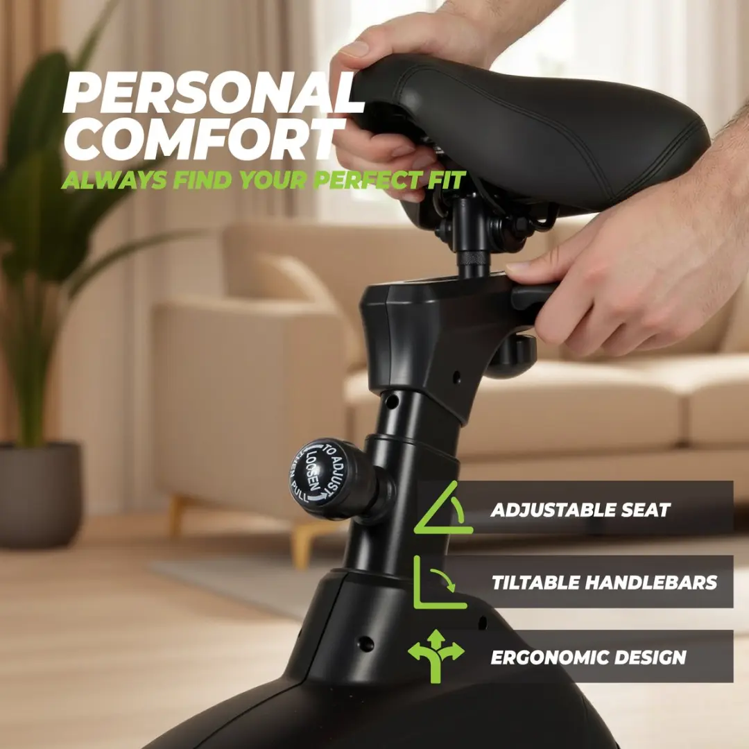 VirtuFit iConsole HTR 2.1 Hometrainer - 24 Programma's - Zwart - afbeelding 6 van 6