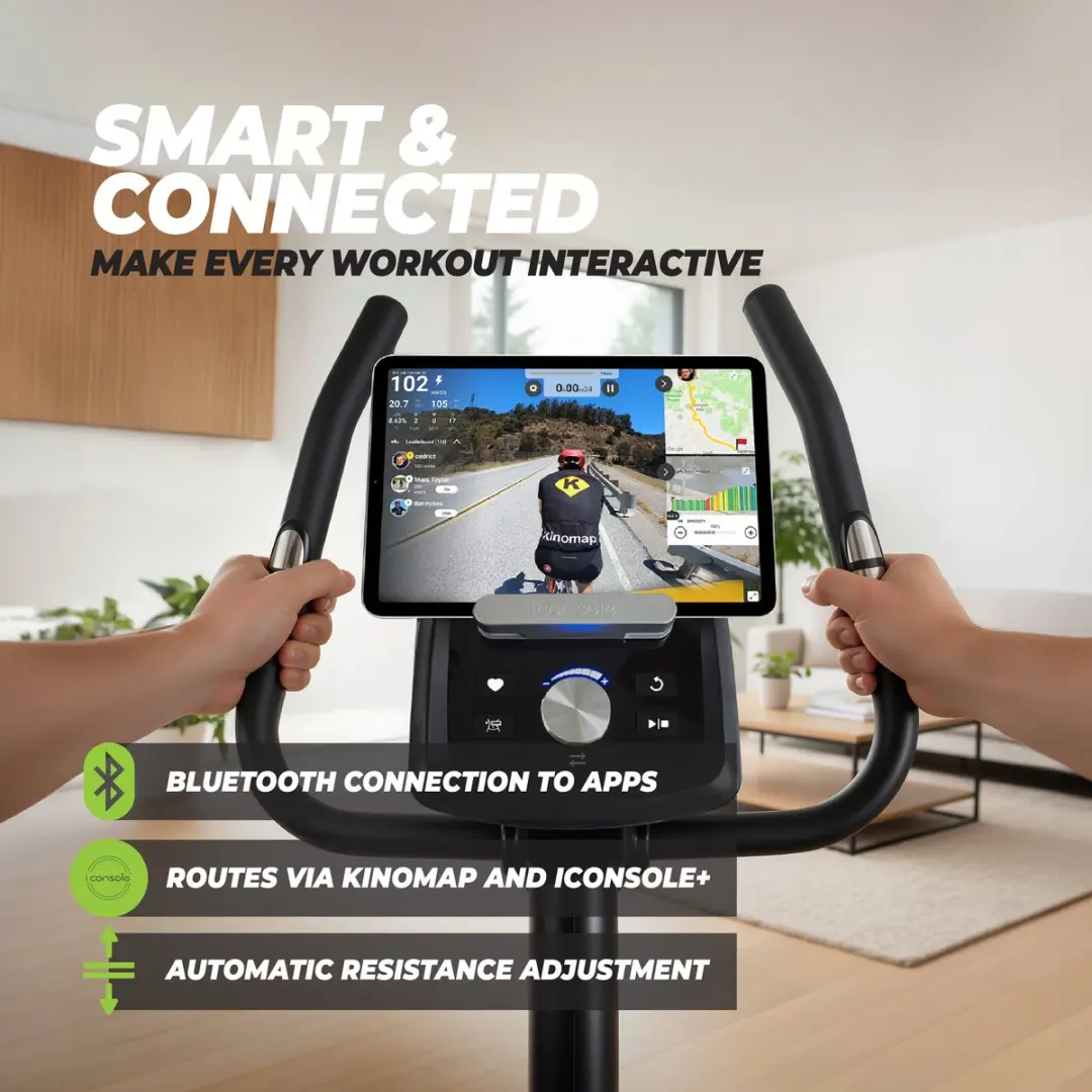 VirtuFit iConsole HTR 2.1 Hometrainer - 24 Programma's - Zwart