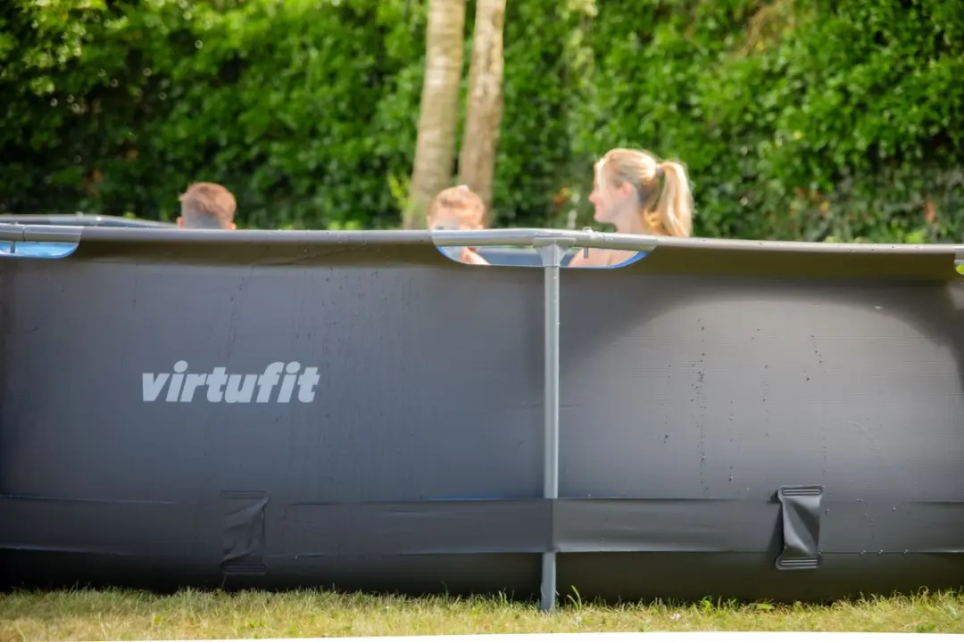 VirtuFit Rond Zwembad VF13100-SET - Ø366cm x 100cm - 9470L - Antraciet