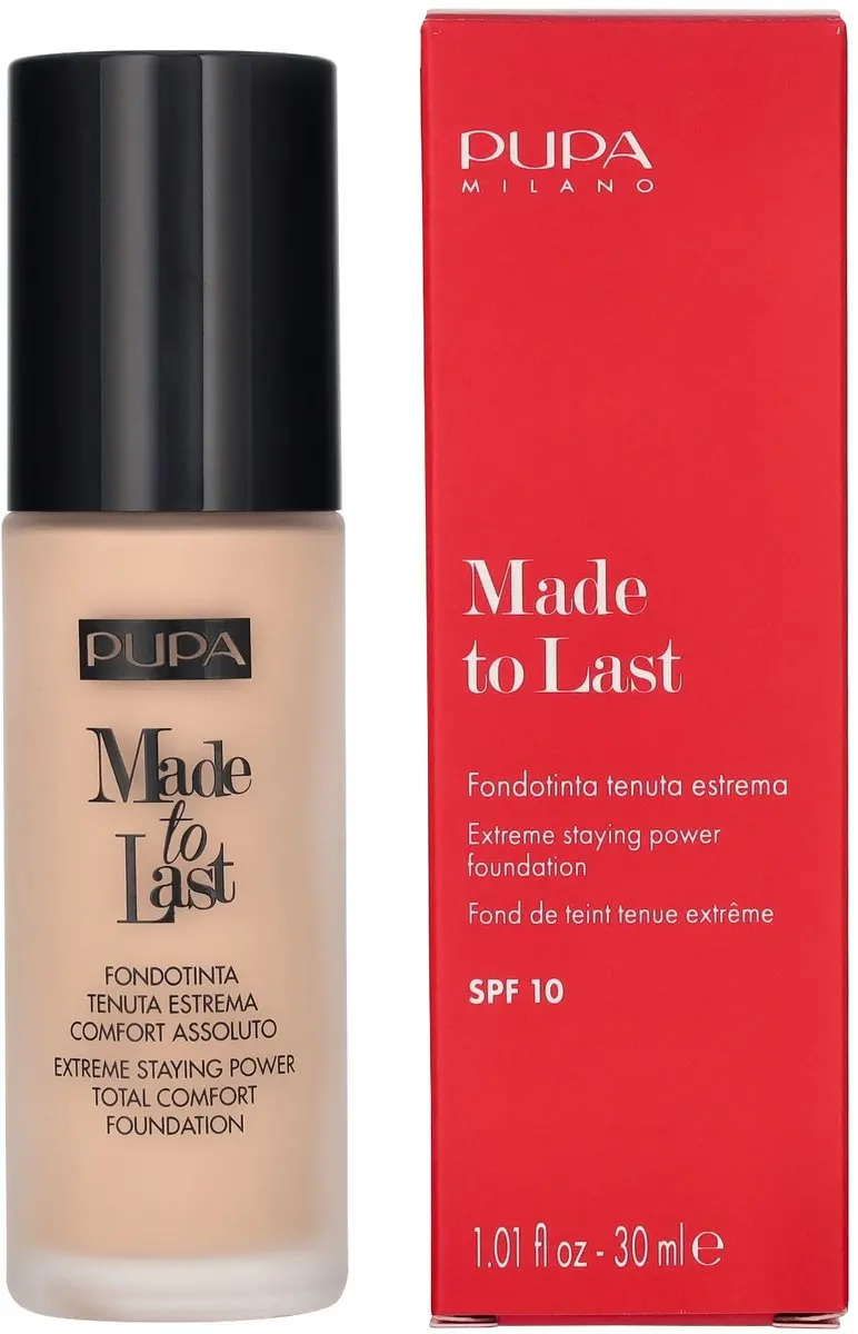 Pupa Made To Last Foundation 030 Natural Beige - 30ml