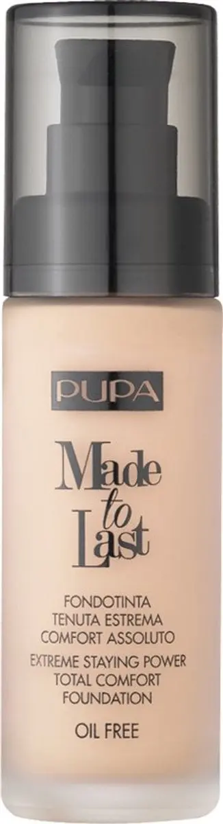 Pupa Made To Last Foundation 030 Natural Beige - 30ml