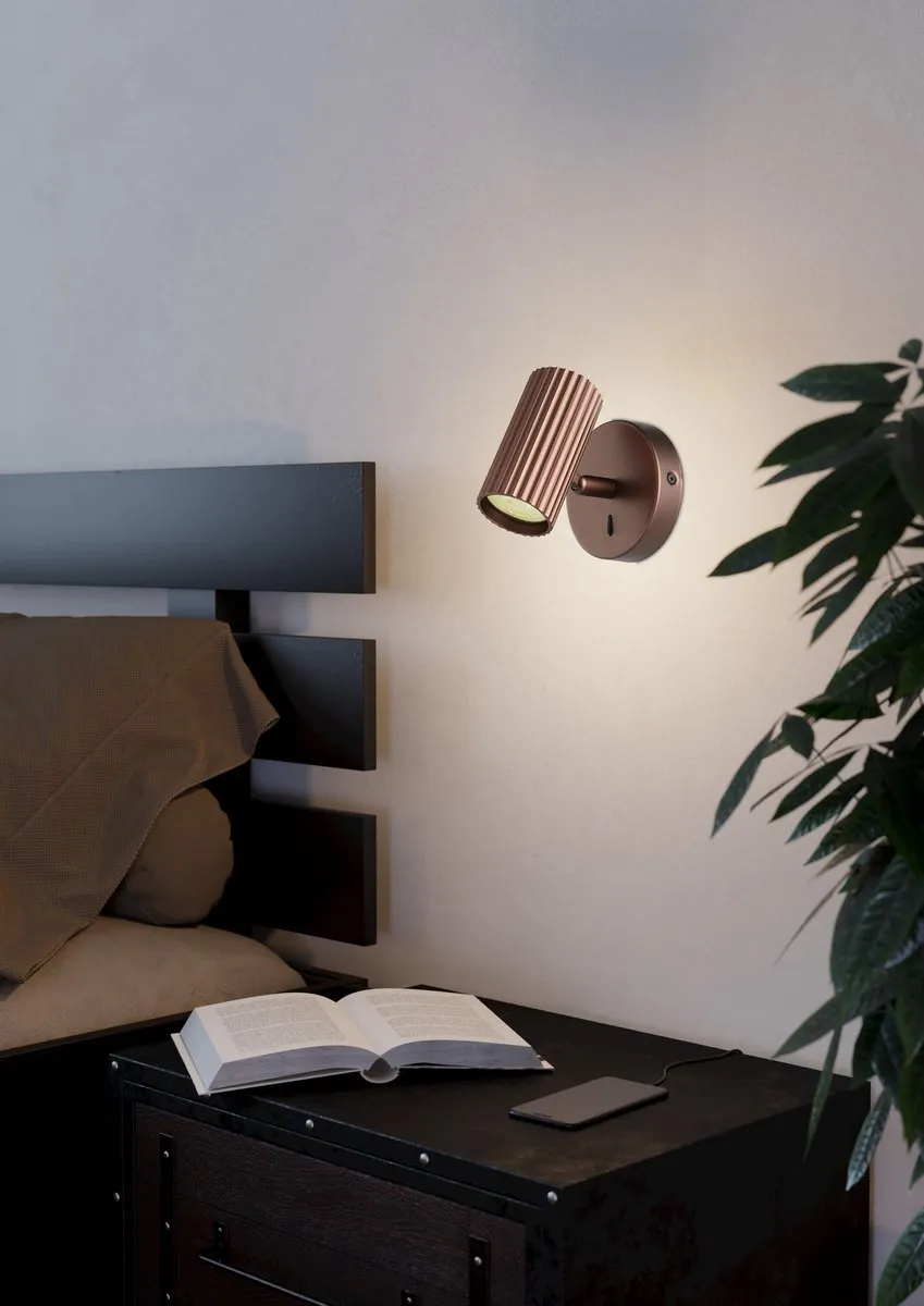 Eglo Portillo Wandlamp GU10 - 5W - Brons - afbeelding 6 van 6