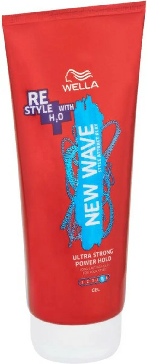 Wella New Wave Power Hold Gel Ultra Strong - 6x200ml