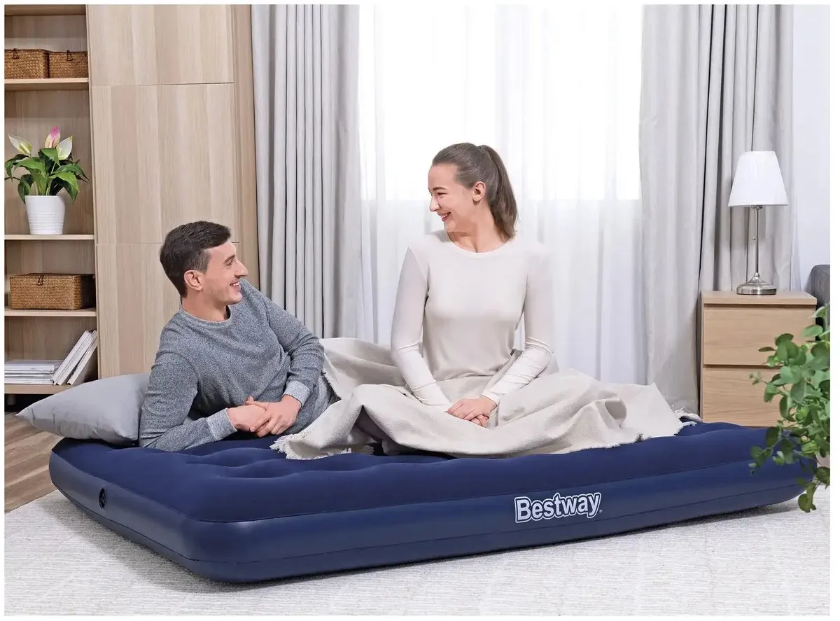 Bestway 2 Persoons Luchtbed 191x137x22cm - Blauw - 300 kg - afbeelding 4 van 5