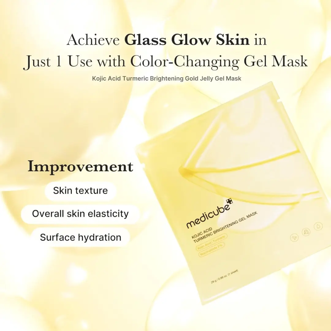 Medicube Kojic Acid & Turmeric Brightening Gel Mask - 4 Stuks