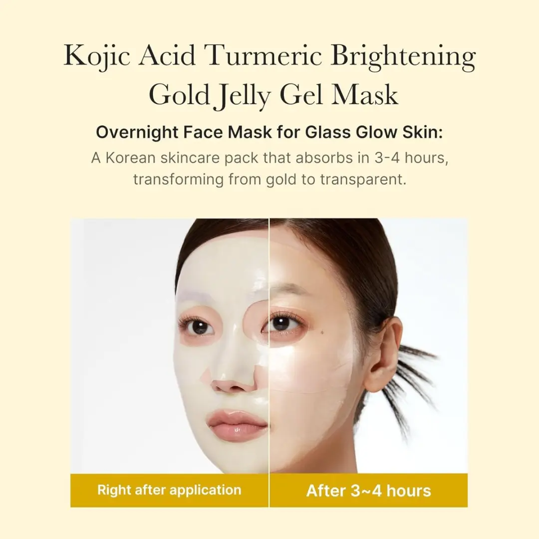 Medicube Kojic Acid & Turmeric Brightening Gel Mask - 4 Stuks