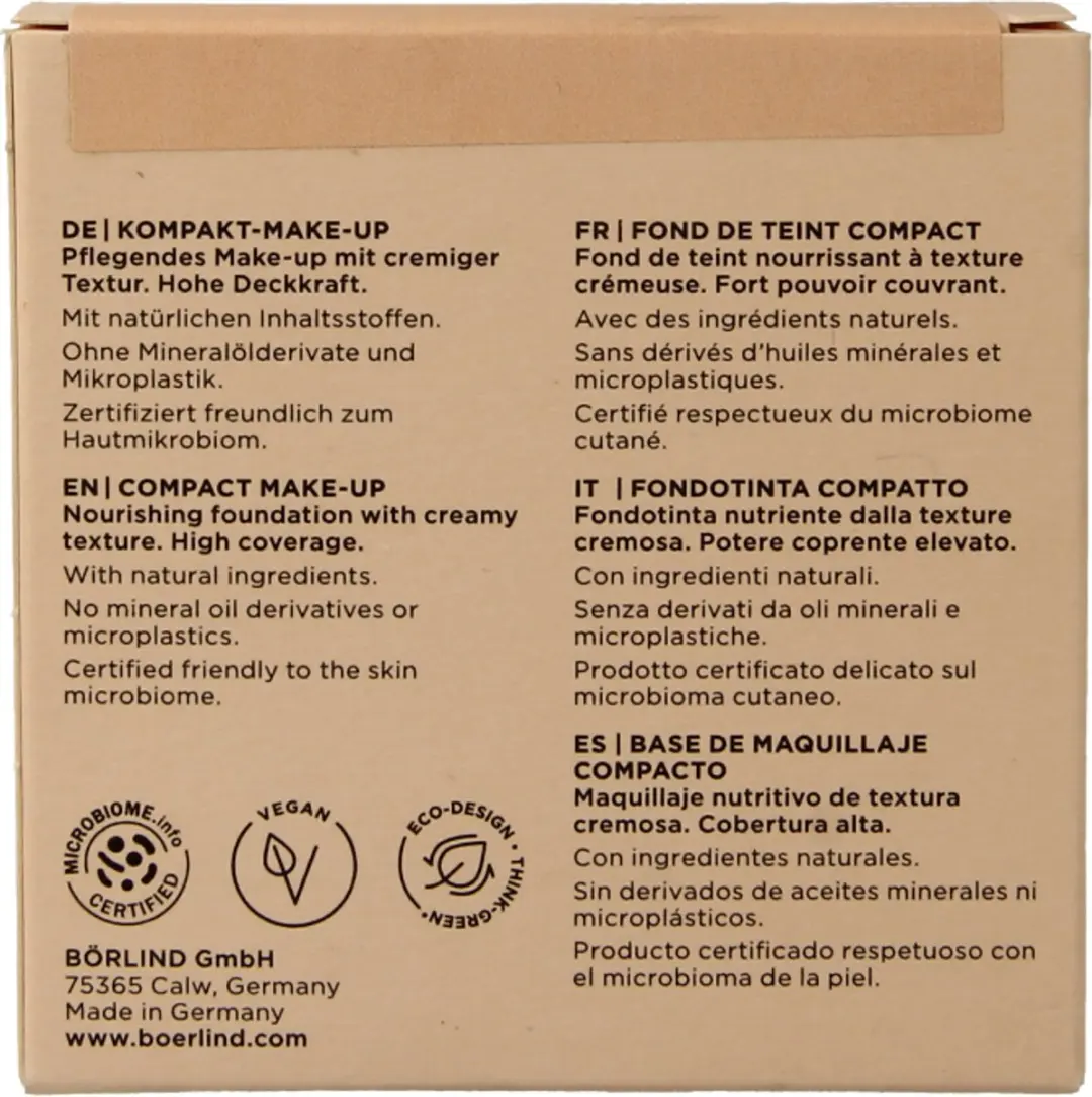 Annemarie Börlind Compact Make-Up Foundation - Ivory 10g