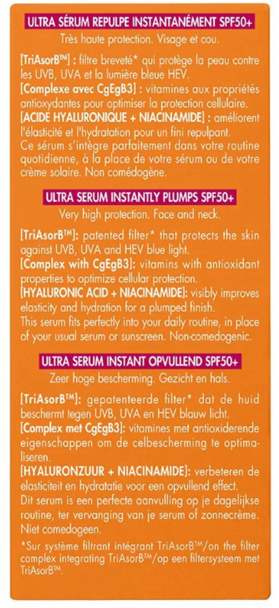 Avène Ultra Serum Instant Opvullend SPF 50+ 30ml