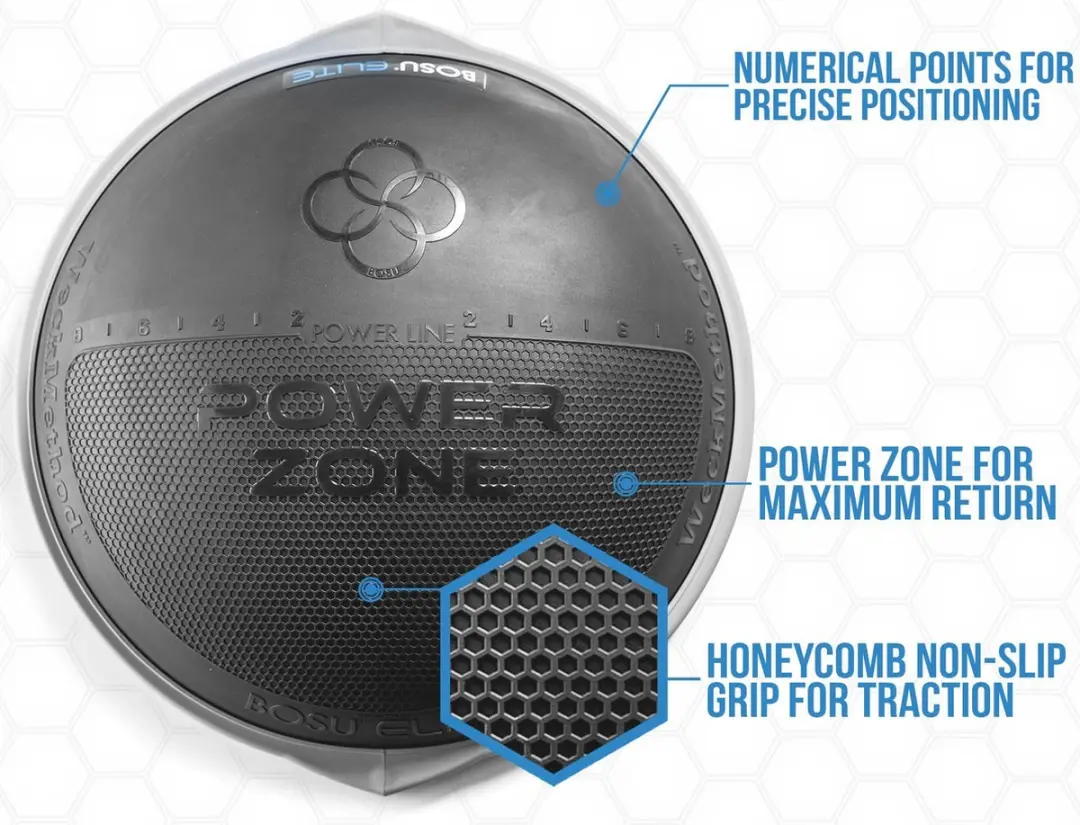 Bosu Elite Balance Trainer Weckmethod - Zwart - afbeelding 6 van 6