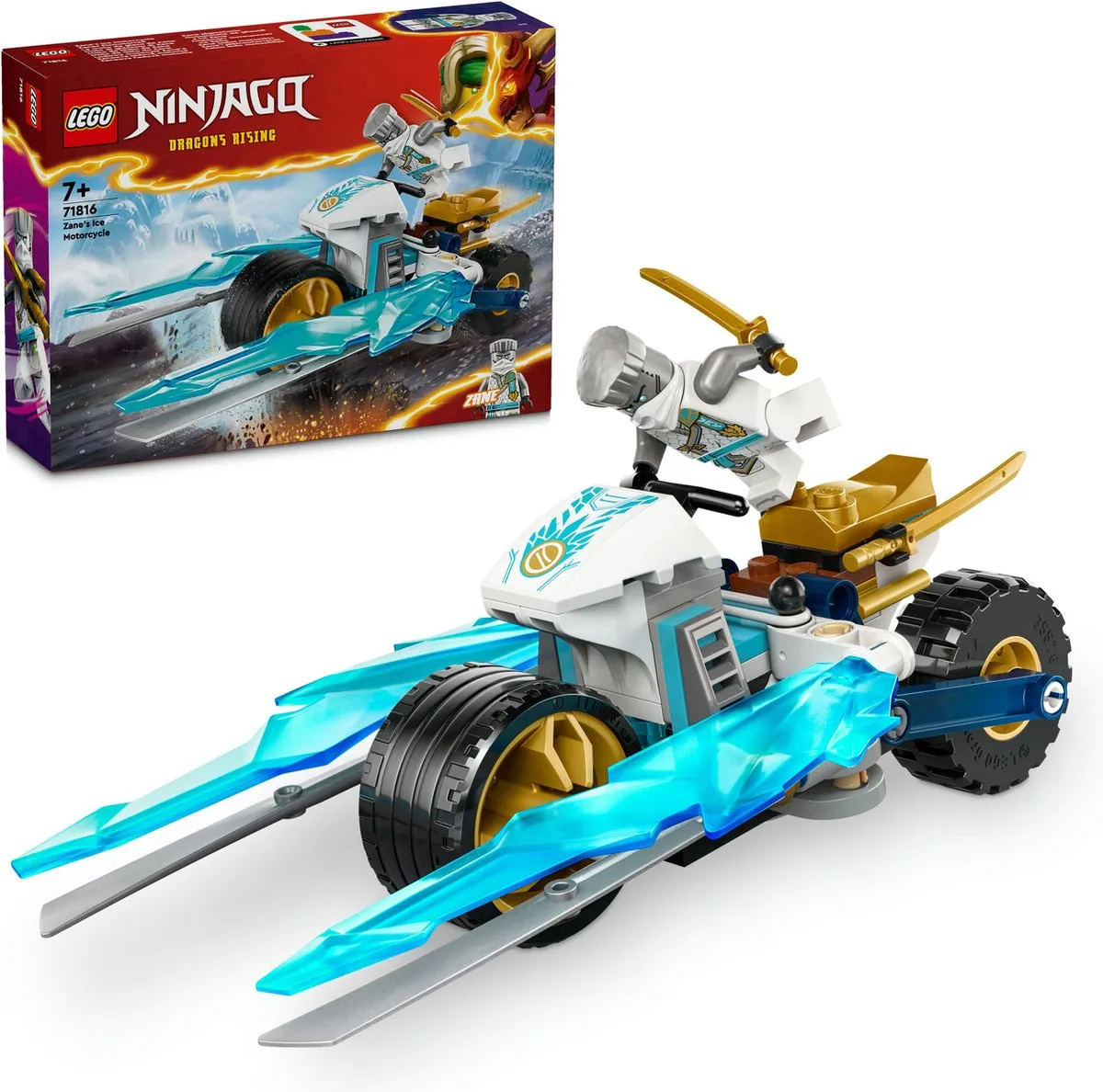LEGO Ninjago Zane's IJsmotor 71816 - 84 Stukken - afbeelding 2 van 6
