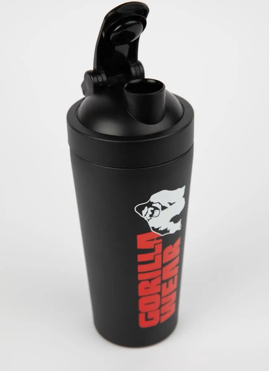 Gorilla Wear Metal Shaker 740ml - Zwart