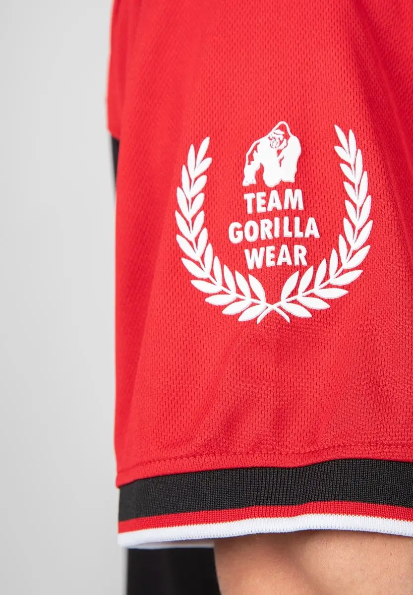 Gorilla Wear Trenton Football Jersey - Zwart/Rood S