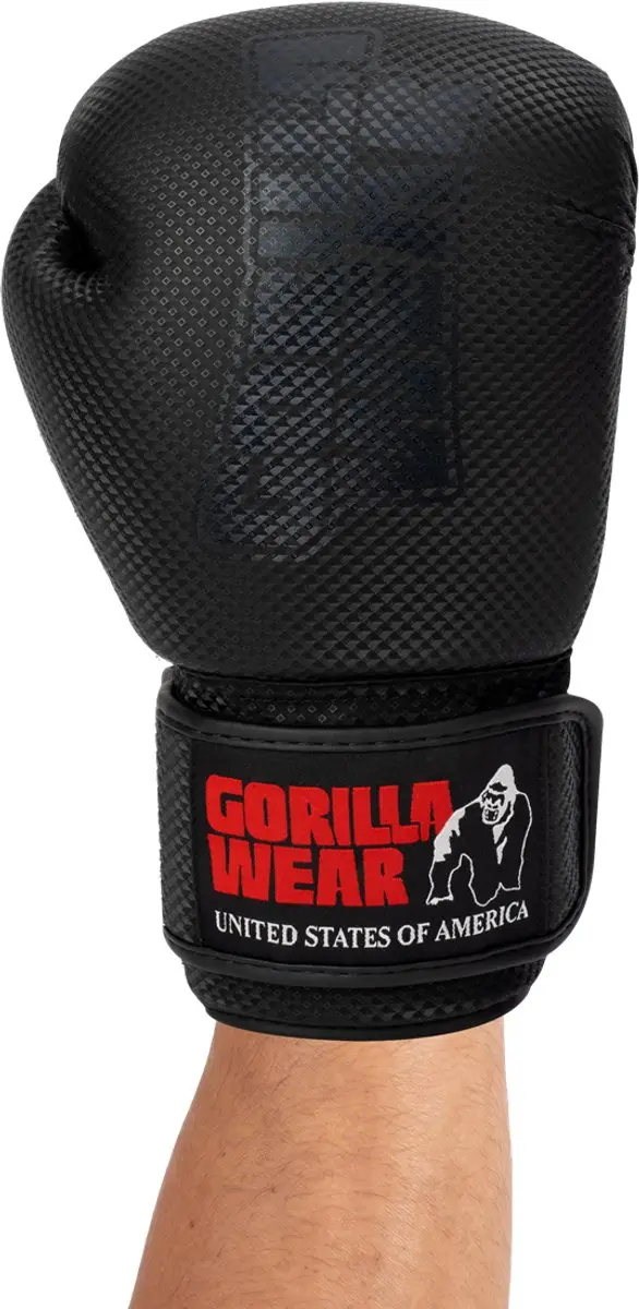 Gorilla Wear Montello Performance Bokshandschoenen 18 oz - Zwart