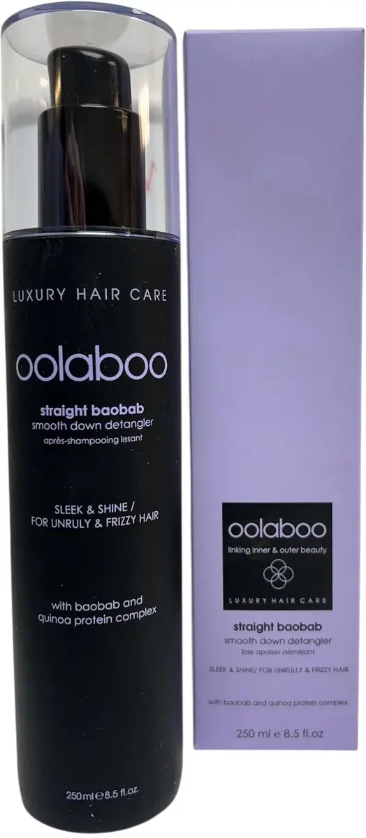 Oolaboo Straight Baobab Smooth Down Detangler 250ml - 2 Stuks