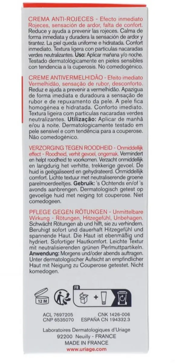 Uriage Roséliane Crème Tegen Roodheid 40ml - afbeelding 6 van 6