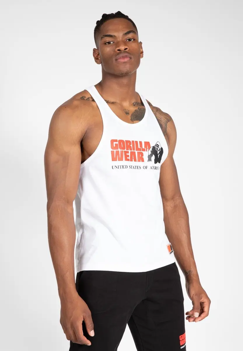 Gorilla Wear Classic Tanktop Wit - S - afbeelding 6 van 6