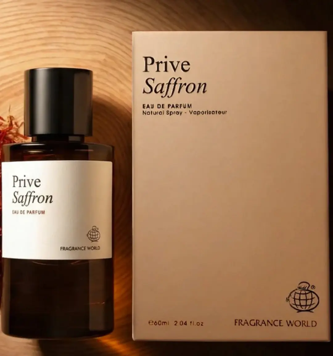 Fragrance World Prive Saffron Eau de Parfum 60ml - afbeelding 3 van 4