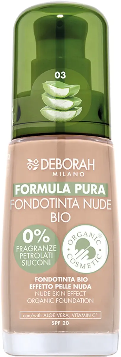 Deborah Milano Formula Pura Nude Foundation 03 Beige 30ml